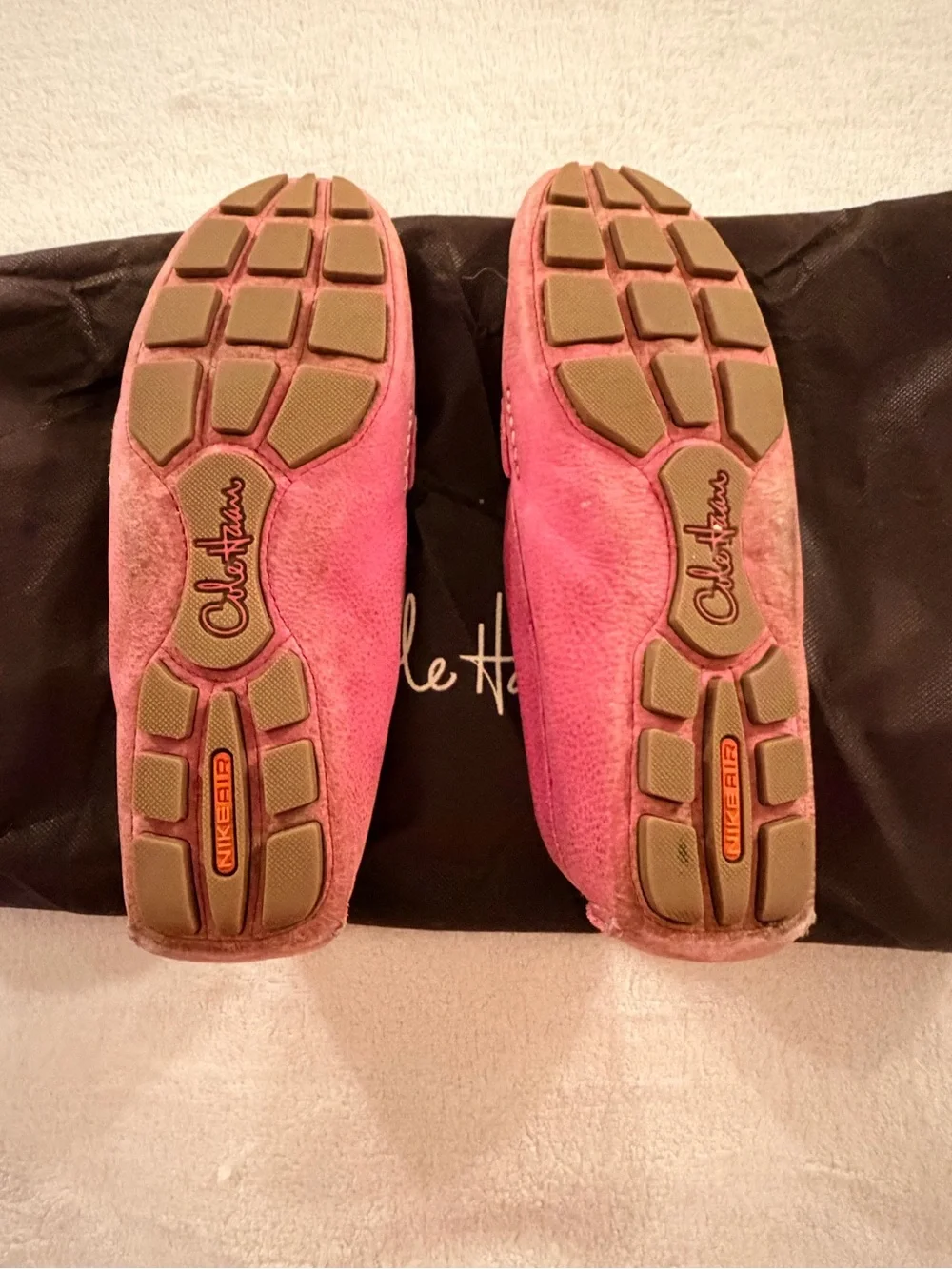 Cole Haan Pink Suede Tassel Loafers - Women's